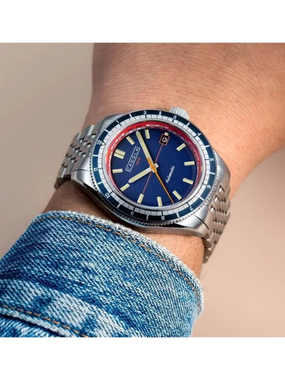 NWT Cadola Ahrens Automatic Blue Dial Men's Watch